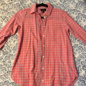 Coral/Lavender Button Down